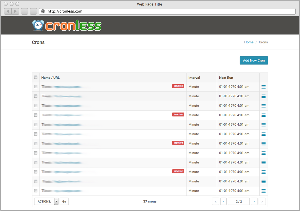 Web-Based Cron Jobs